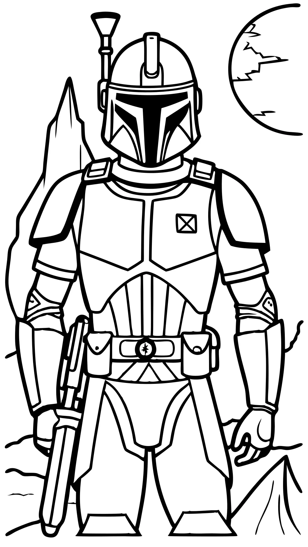 Páginas para colorear de Boba Fett